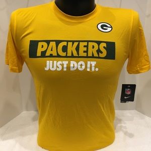 Nike Yellow Packers Just Do It Tee